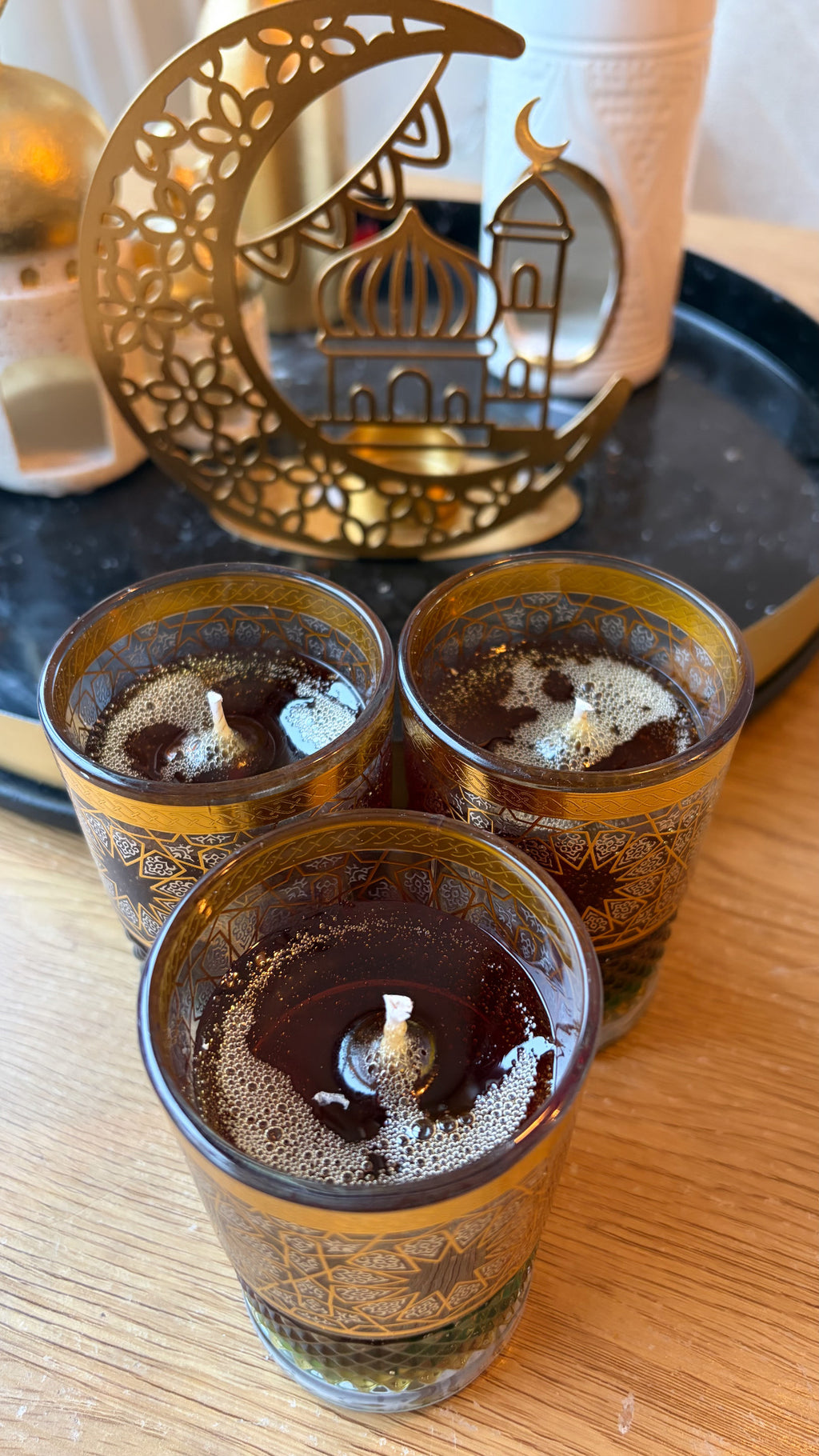 Marokkaanse thee kaarsen