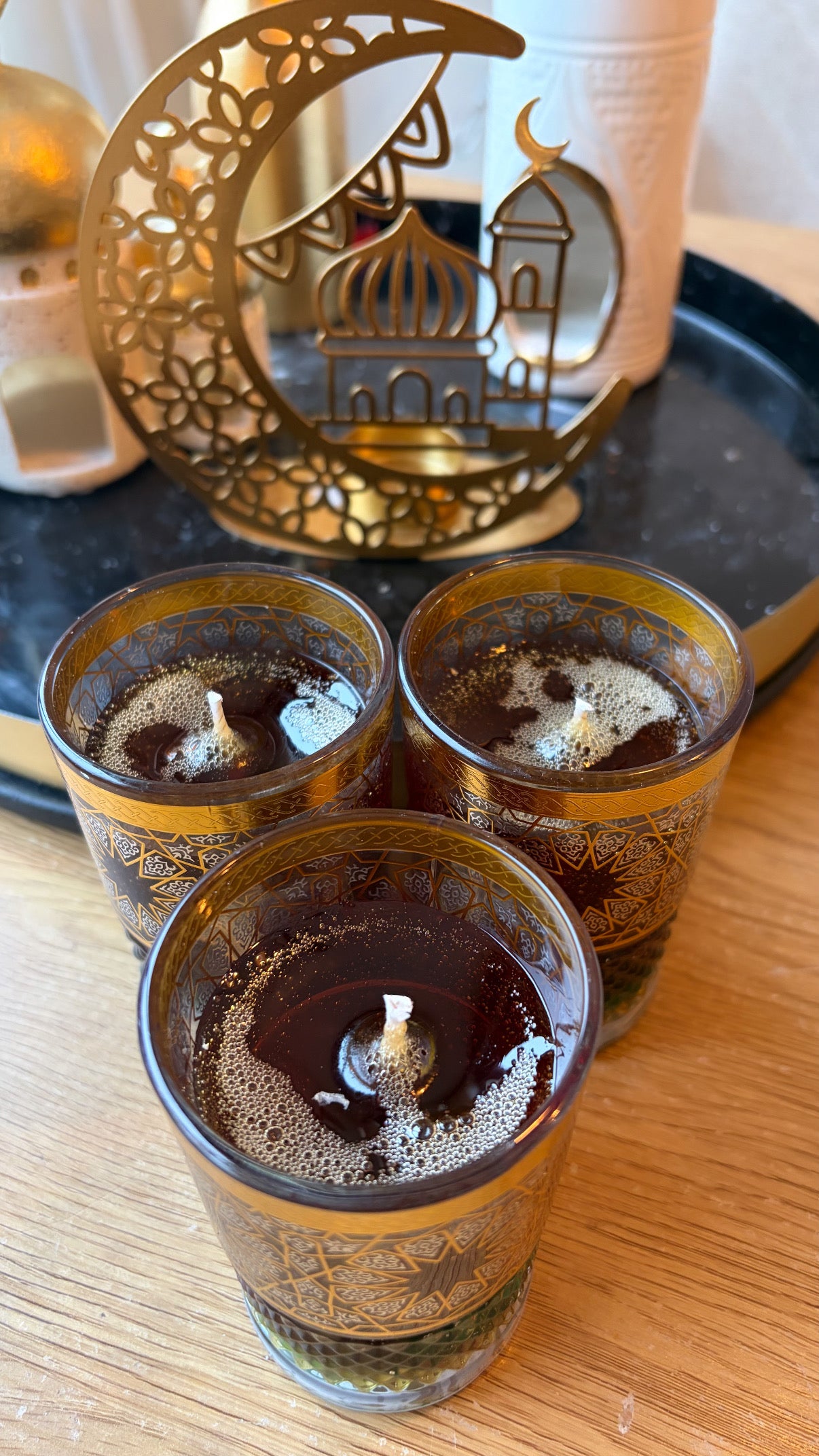 Marokkaanse thee kaarsen