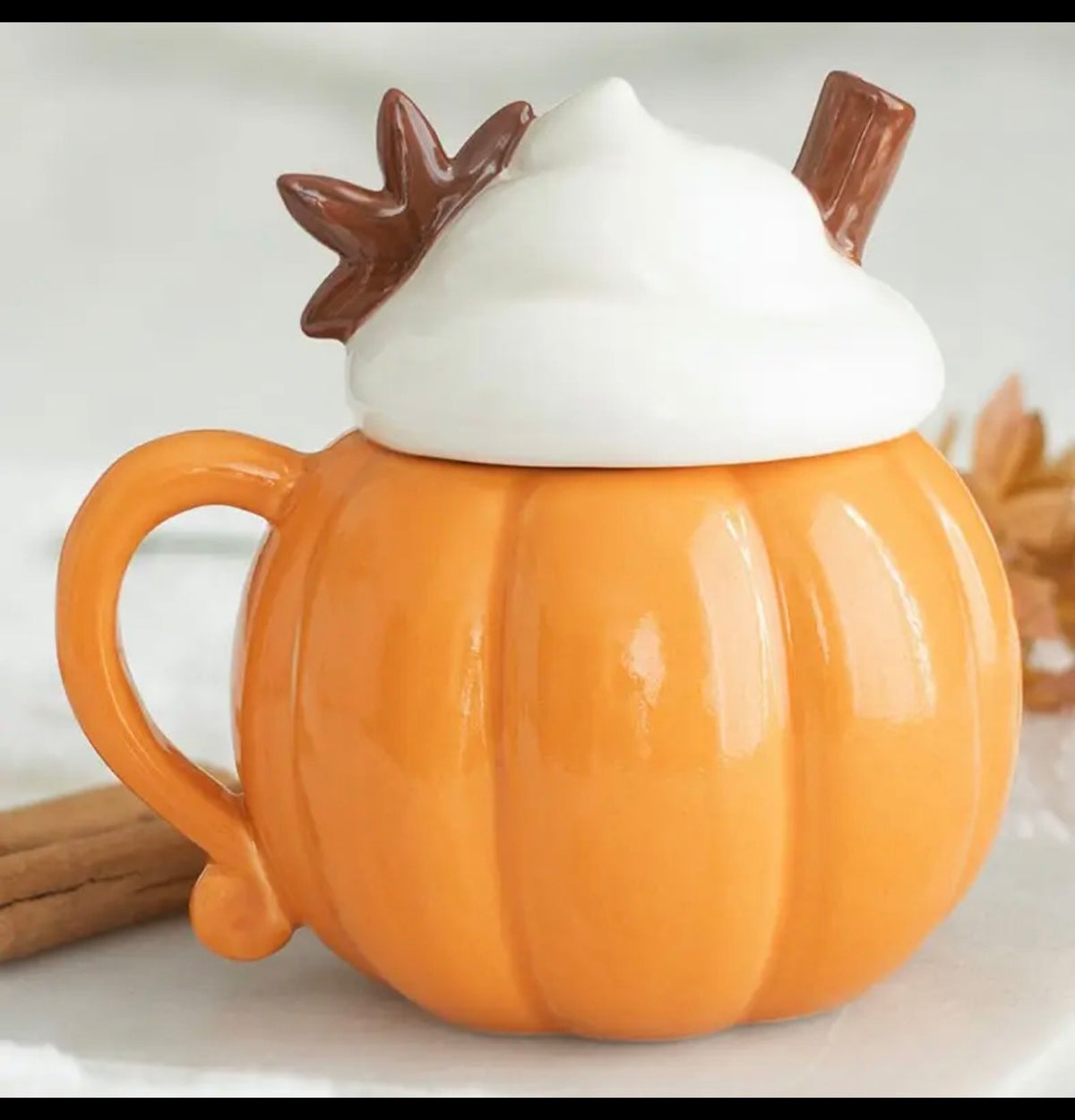 Oranje Pumpkin spice mok