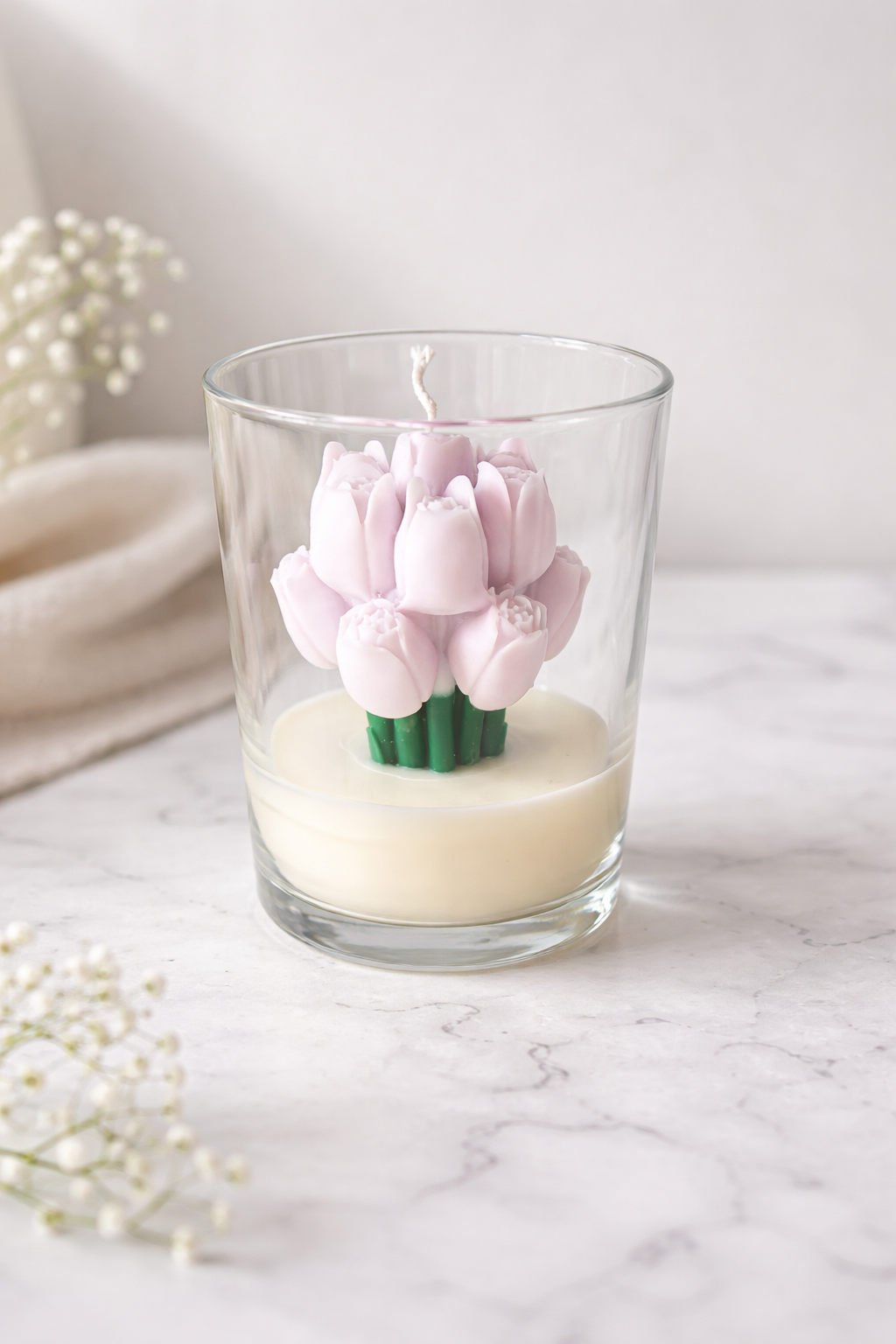 Tulpen in glas