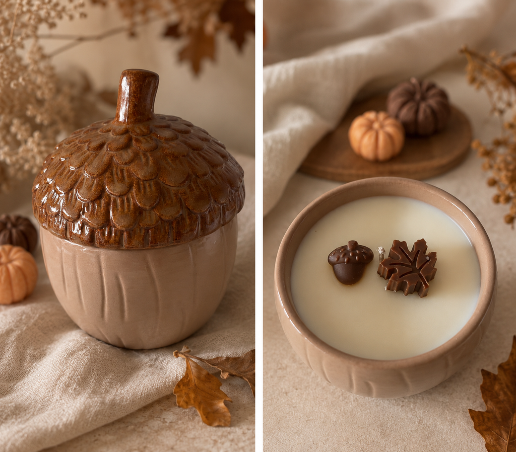 Acorn candle